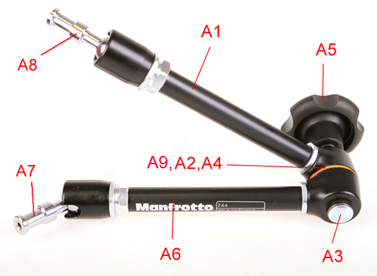 Magic Arm with Variable Friction Lock and RC2 Camera Adapter 