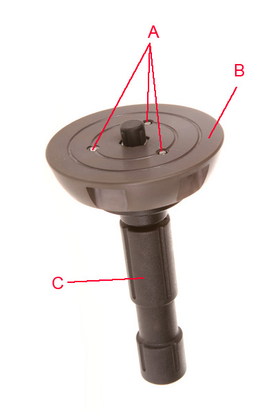 Manfrotto 500ball Video Leveler with 100mm Ball and 3/8 stud 