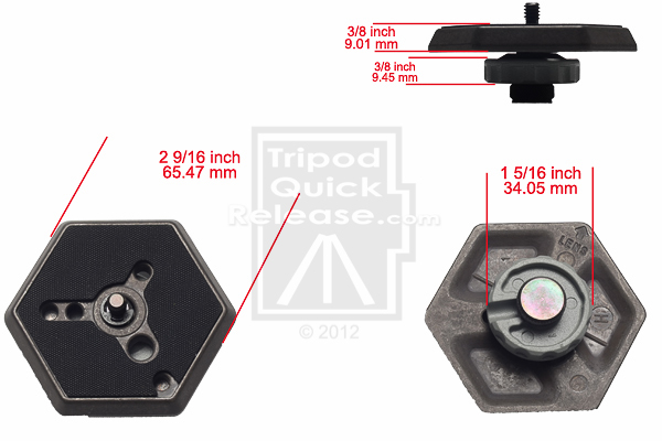 1/4 Hexagonal Quick Release Plate 