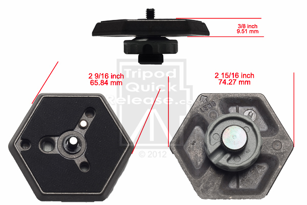 1/4 Hex QR Plate with VHS Pin 