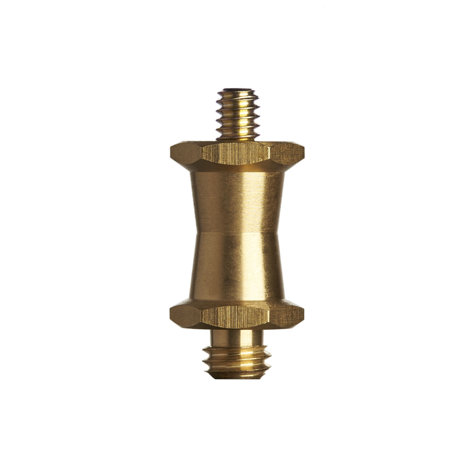 Short Brass Stud 1/4-20 male to 3/8 male