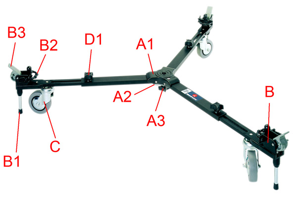 Manfrotto 127VS video dolly