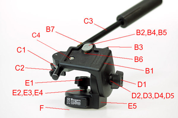 manfrotto 128rc2 Version 5 video head