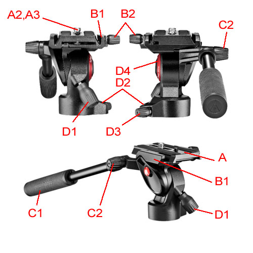 Manfrotto MVH400AH BeFree Live Head