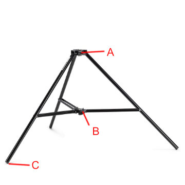 032B Black Auto Pole Base