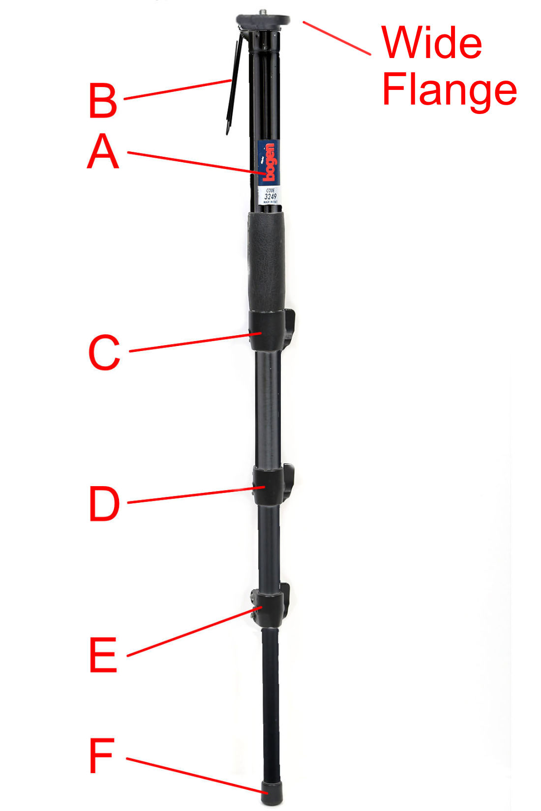 1st 3249B monopod