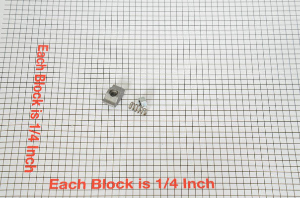 055N Center Column Lock Shoe, Spring, Nut