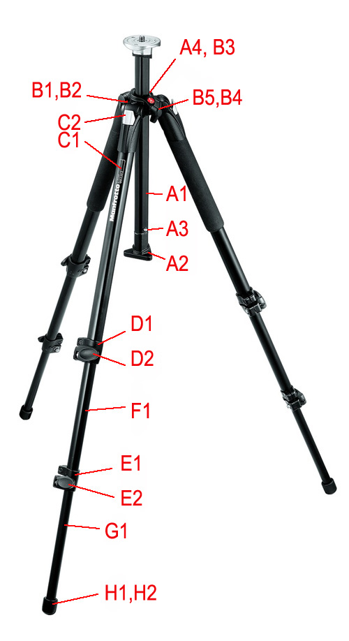 Manfrotto 190BWB tripod