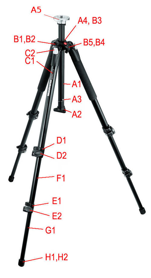 Manfrotto 190XWNB tripod