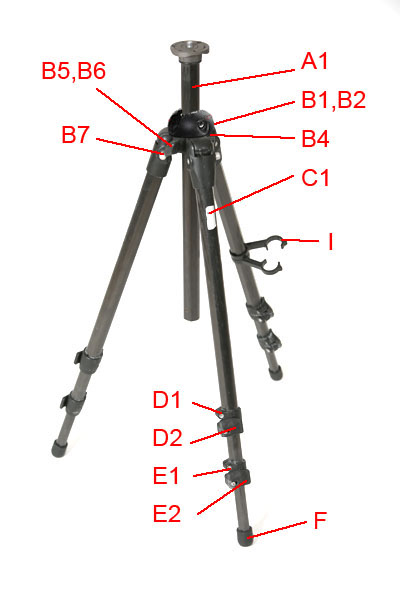 Manfrotto 441-3 carbon fiber tripod