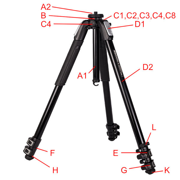 MT055BDWAL Tripod