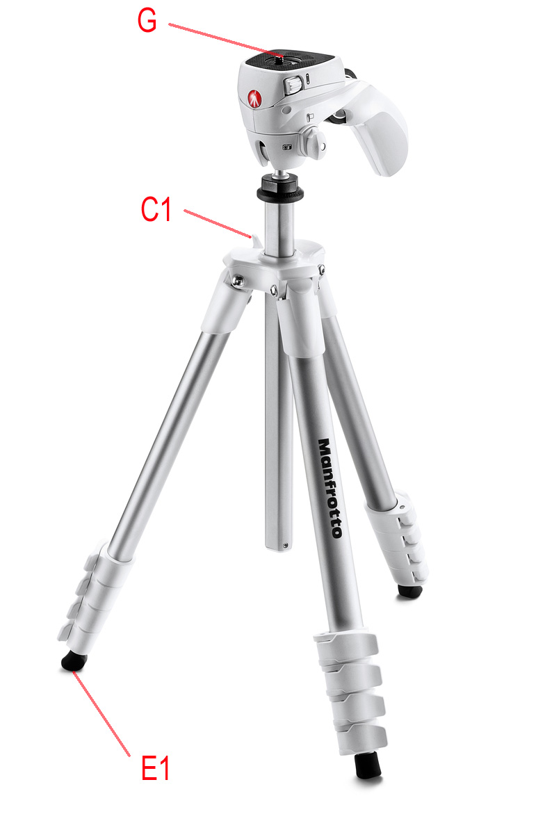 MANFROTTO COMPACT ACTION TRIPOD WHITE