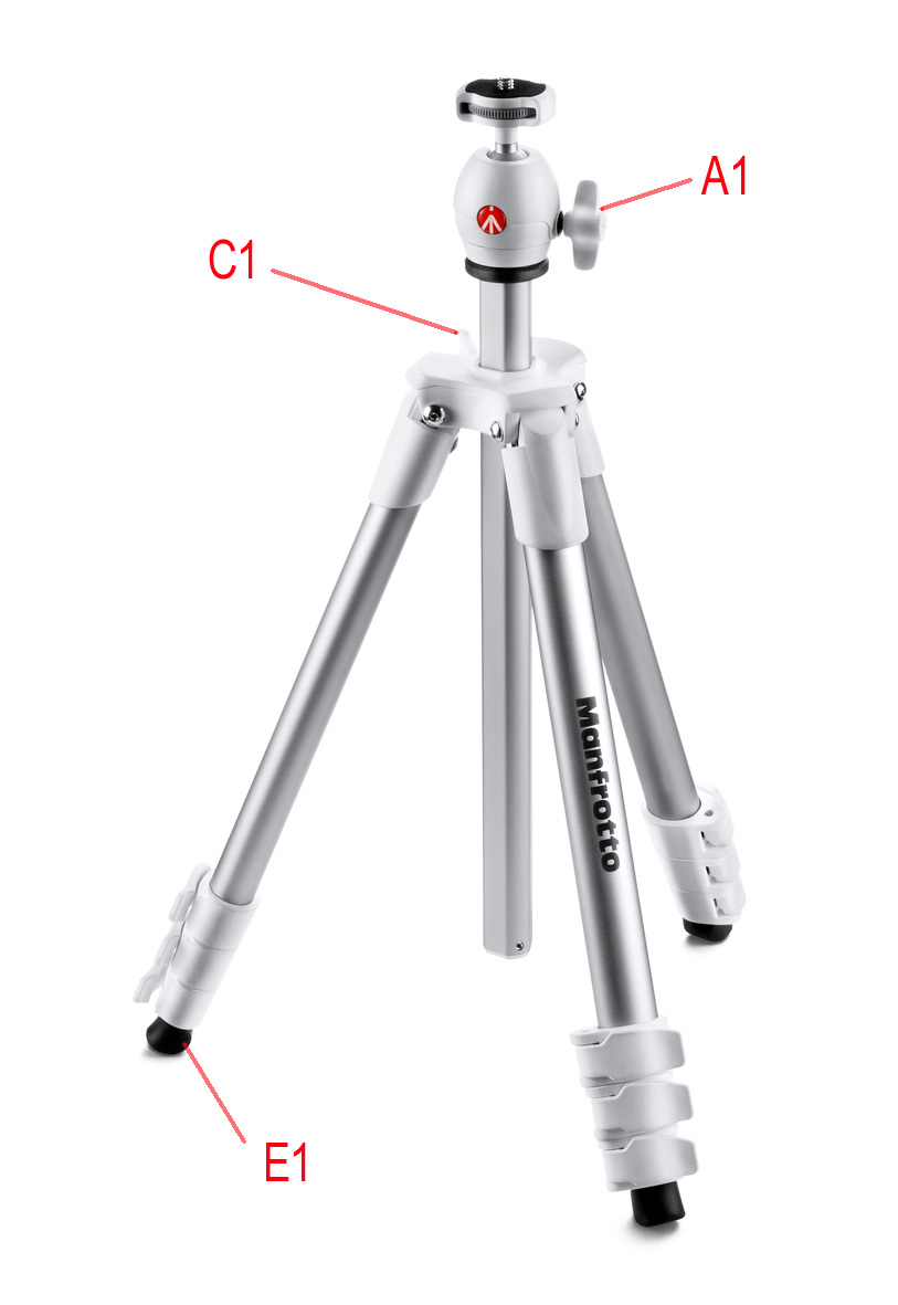 manfrotto COMPACT light tripod in white