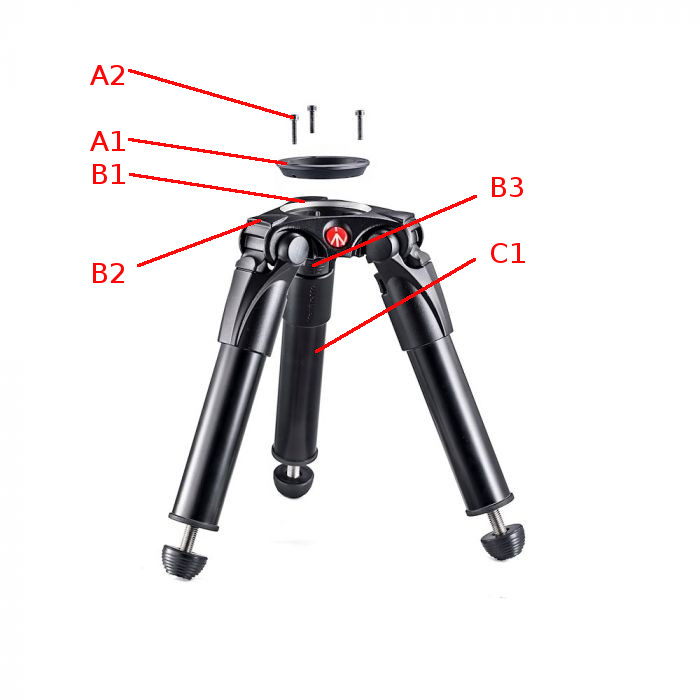 MVT535HH tripod